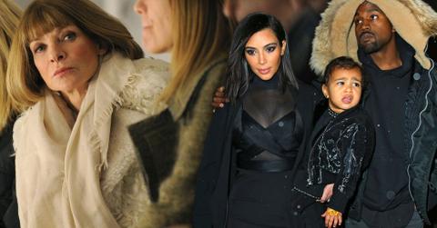 Anna wintour kanye west fashion week