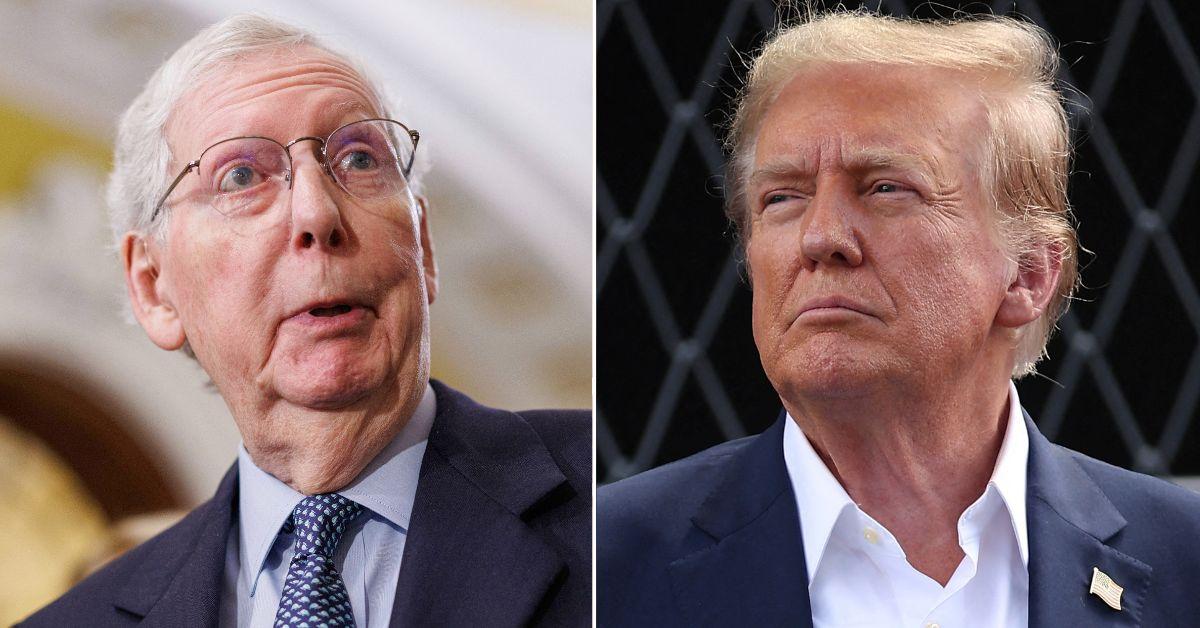 Composite photo of Mitch McConnell and Donald Trump