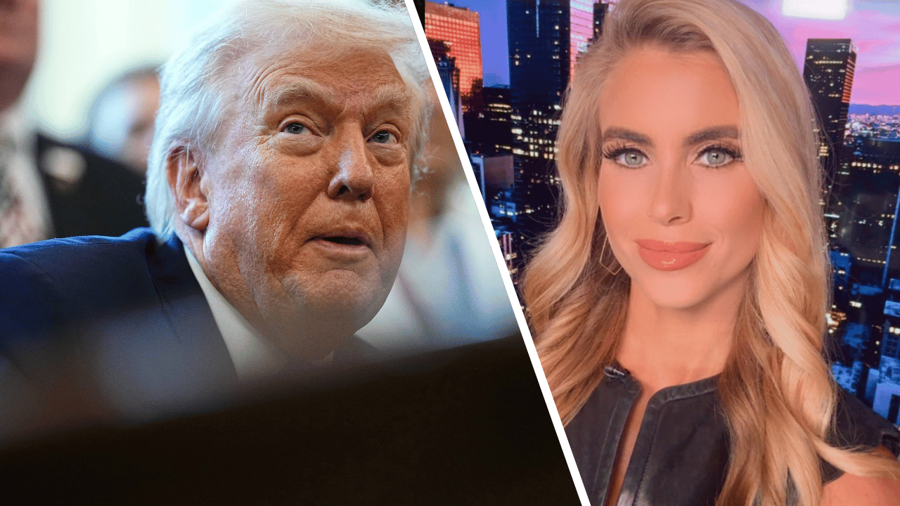 Image of Donald Trump and Katie Zacharia
