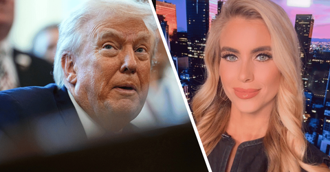 Image of Donald Trump and Katie Zacharia
