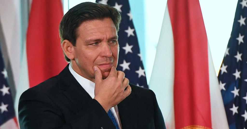 Ron DeSantis Named 'Ron DeBooger' After Being Caught Picking His Nose