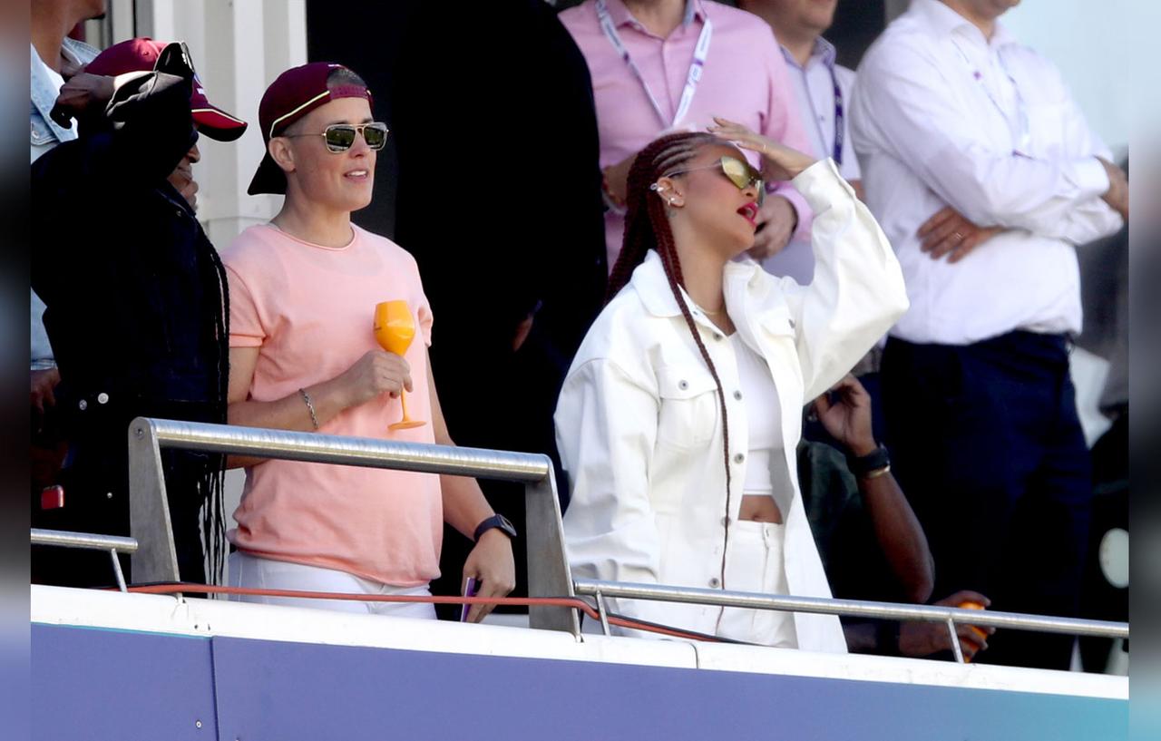 Rihanna Gets Animated At World Cup Cricket Match In England