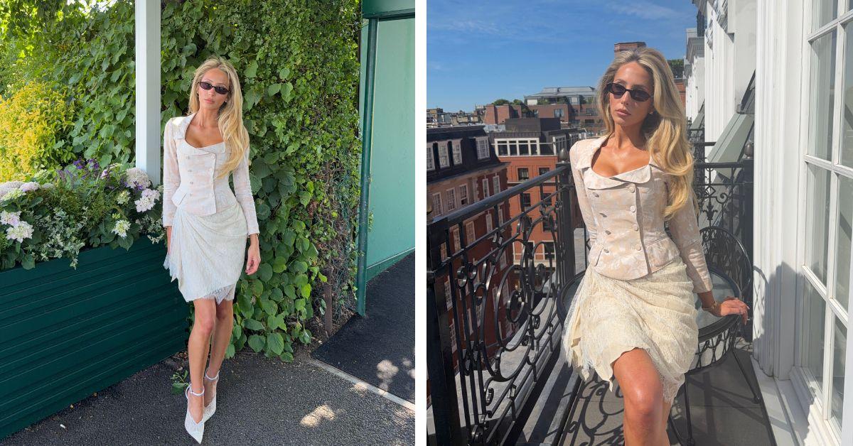 image of Alix Earle's Wimbledon outfit sparked online reactions, with some fans praising the look while others felt it was too dramatic for the tournament.