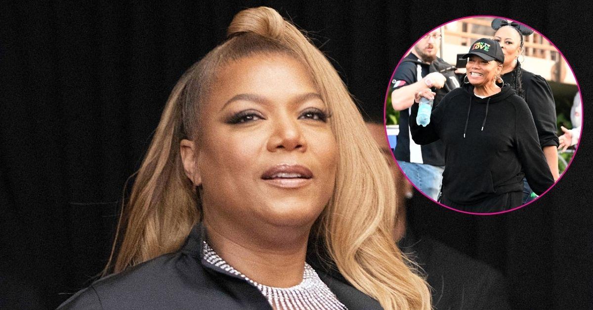 Two photos of Queen Latifah