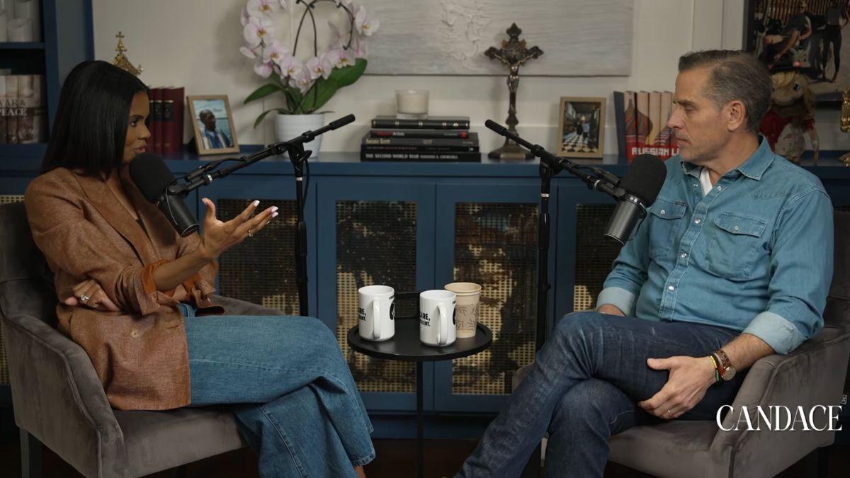 Image of Candace Owens and Hunter Biden bonded over him formerly being a 'crackhead.'
