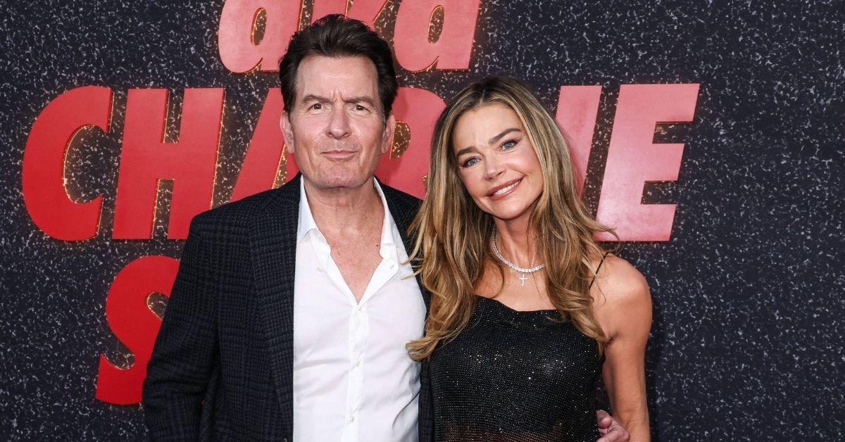 image of Denise Richards and Lola Sheen joined him in the photo.
