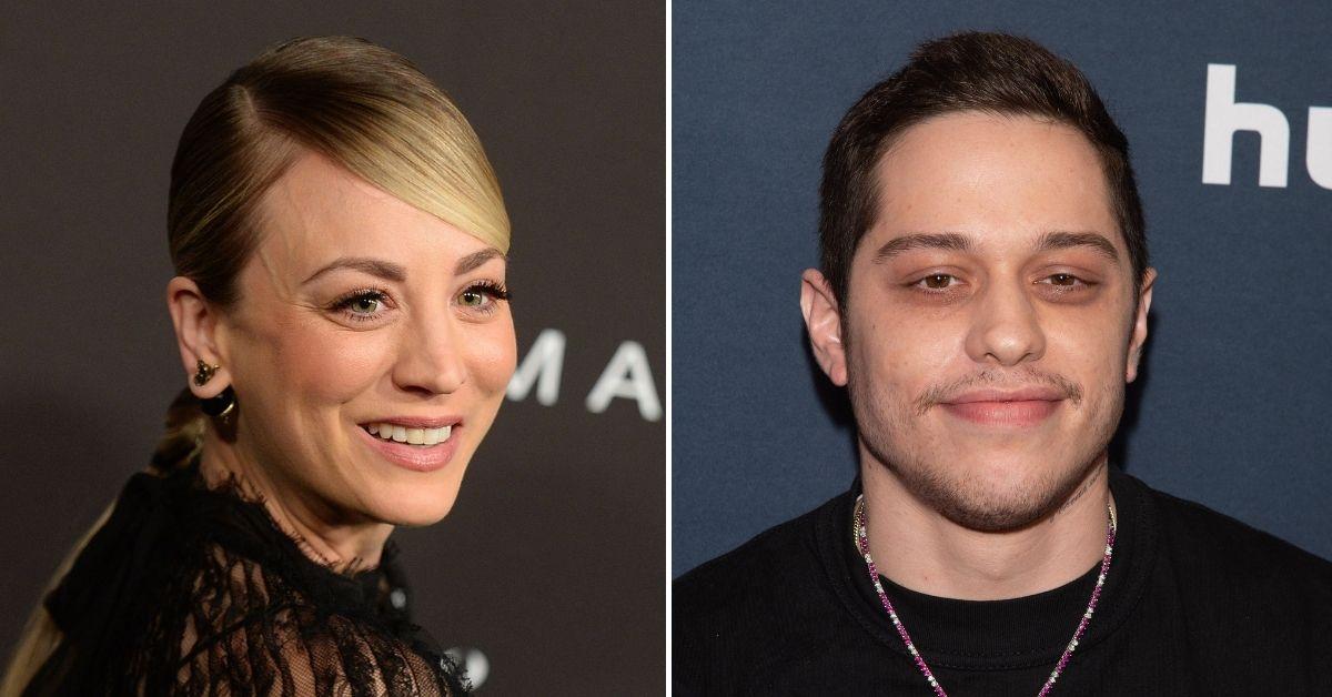 kaley cuoco returns meet cute set pete davidson split from husband karl cook