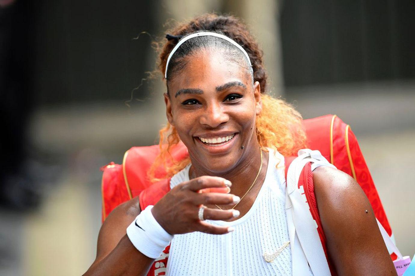 Serena Williams On Tennis Court 'Sports Illustrated' Event