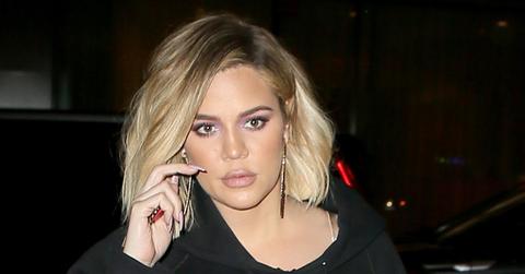 Khloe kardashian placentaKhloe Kardashian sports an oversized Good American sweater as she returns to her hotel