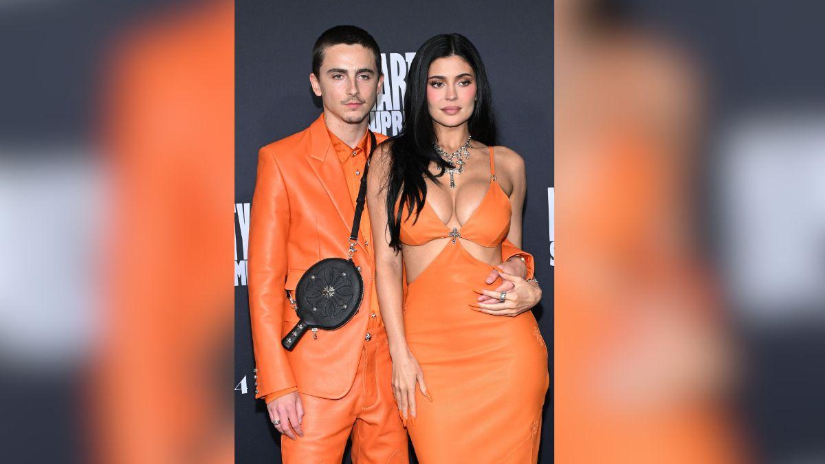 Image of Timothée Chalamet and Kylie Jenner's coordinated outfits gained public attention.