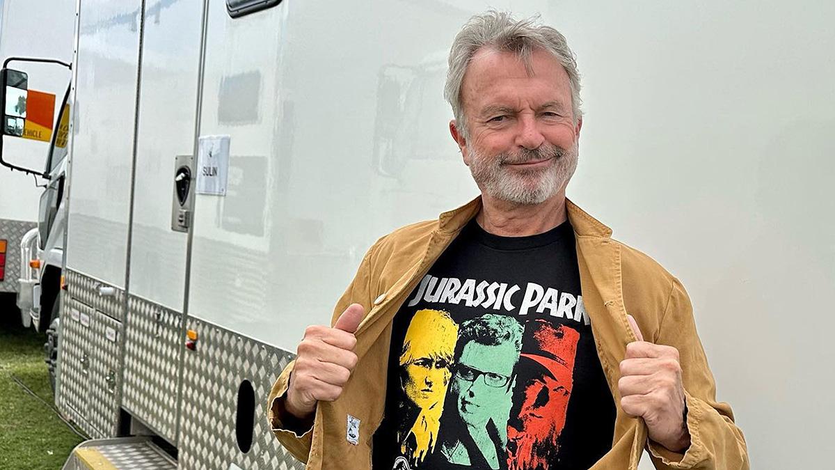 Photo of Sam Neill was cancer-free when he passed away on Monday, July 13.