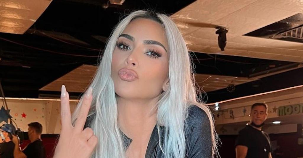 Kim Kardashian Shows Off Blonde Hair While Roller Skating: Photos