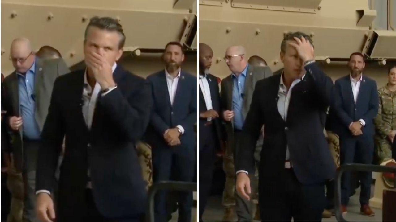 photo of The politician said he was sweating because he's 'a Norwegian from Minnesota.'