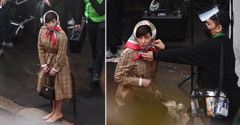 lady gaga on scene of house of gucci in italy