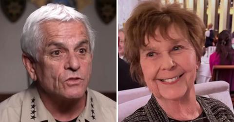 Split photo of Sheriff Chris Nanos and Nancy Guthrie.