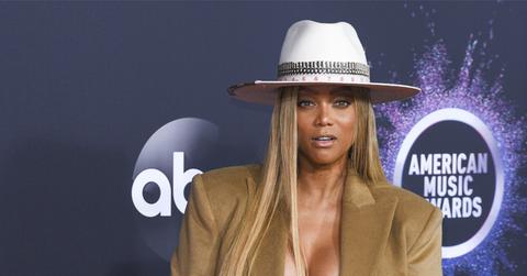 Tyra Banks has banned Chrissy Teigen from dancing on DWTS