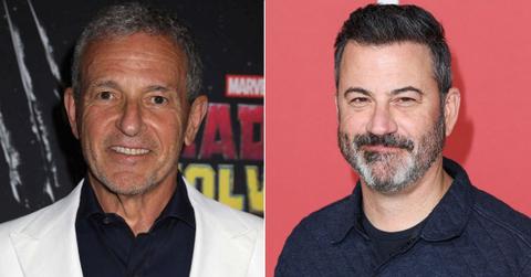 Split photo of Bob Iger and Jimmy Kimmel