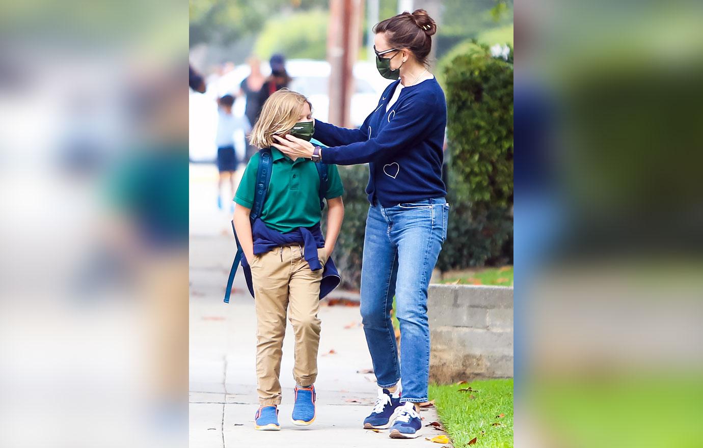 jennifer garner steps out with son samuel after sparking engagement rumors