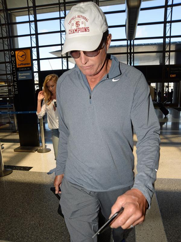 Bruce Jenner flies out to step daughter Kim Kardashian&#8217;s wedding in Paris.