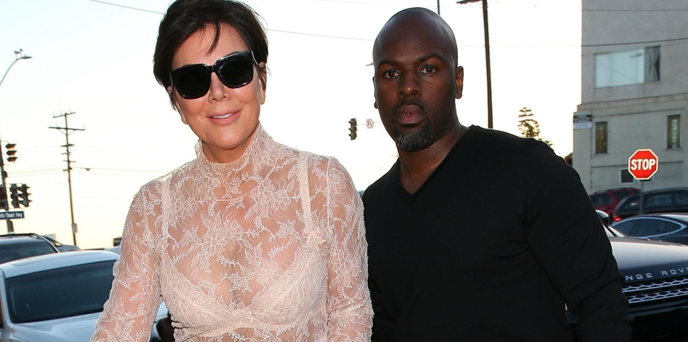 Kris jenner nude see through shirt lace h