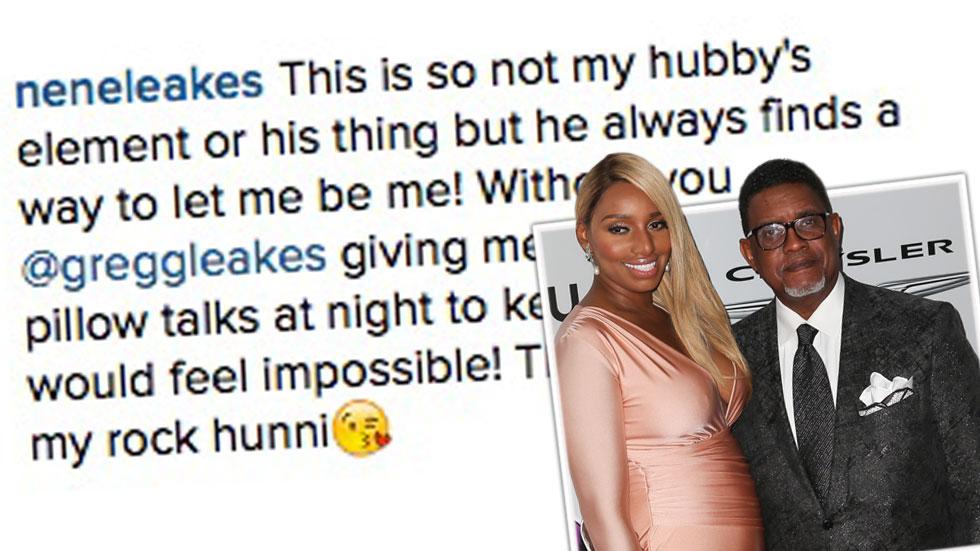 NeNe Leakes Cuddles Gregg Leakes Instagram Photo