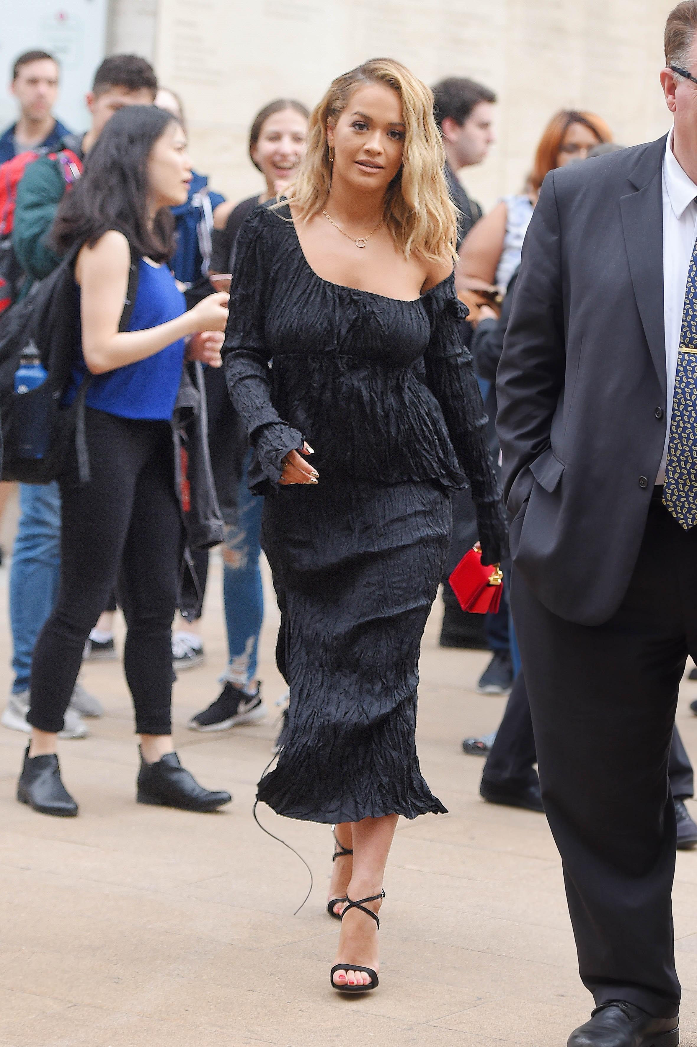 Rita Ora leaves the ABC Upfront