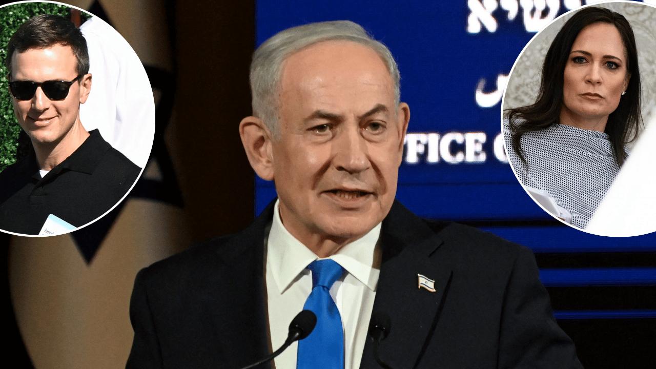 Jared Kushner ; Bibi Netanyahu ; Stephanie Grisham