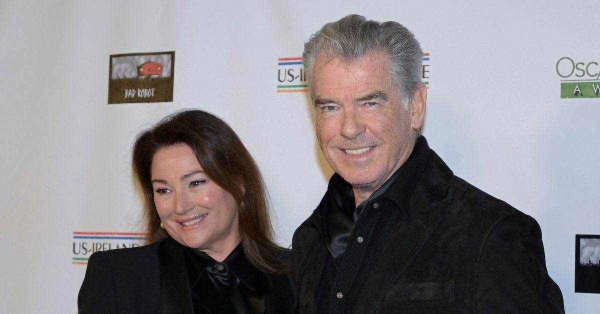 Photo of Pierce Brosnan and Keely Shaye Smith