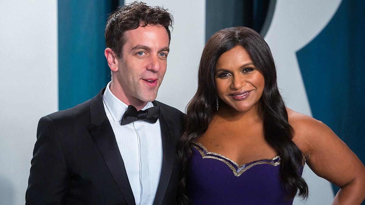 Photo of B.J. Novak and Mindy Kaling