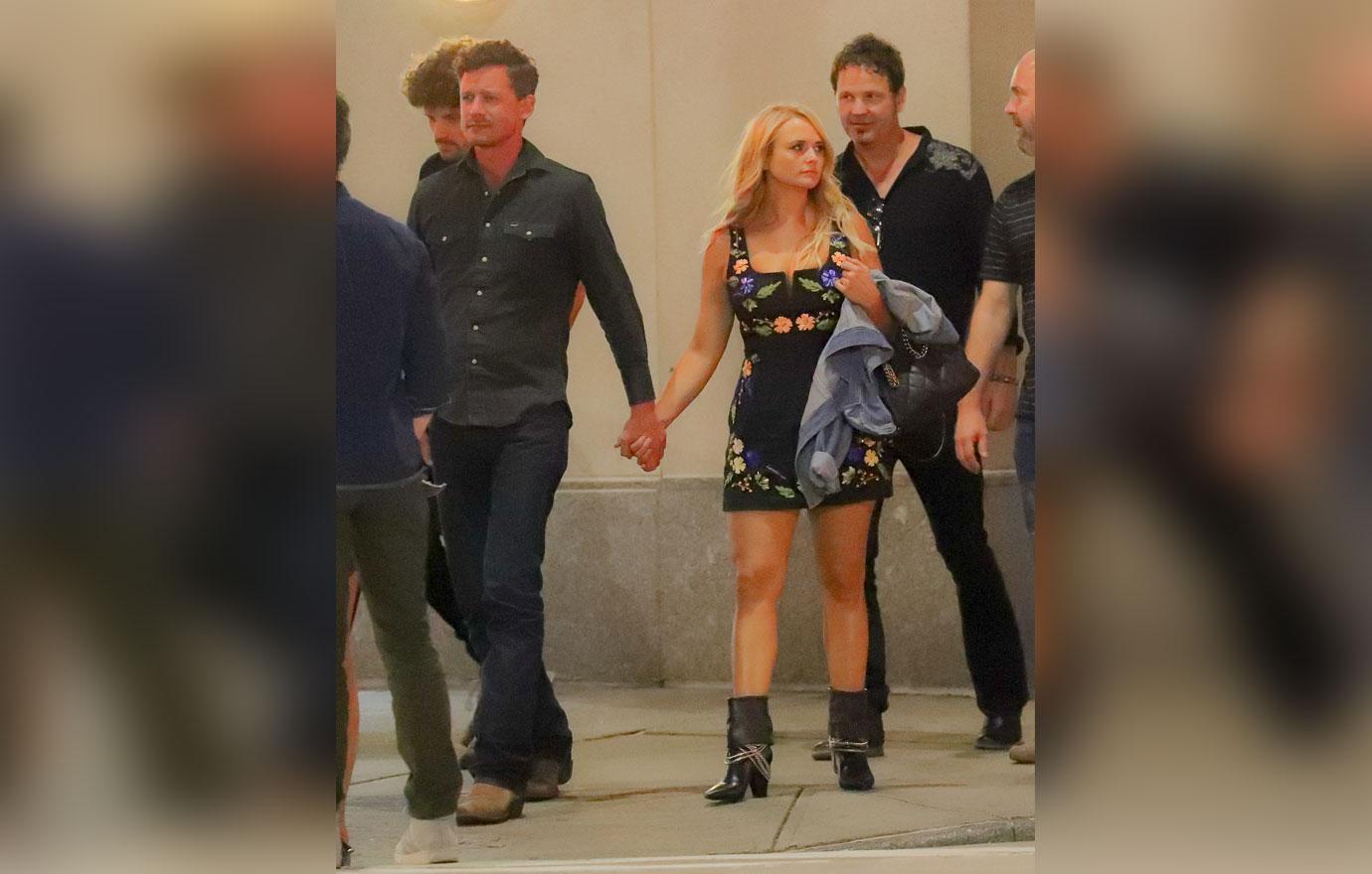 EXCLUSIVE: Miranda Lambert and Evan Felker hold hands after dinner in New York