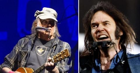 Photos of Neil Young.