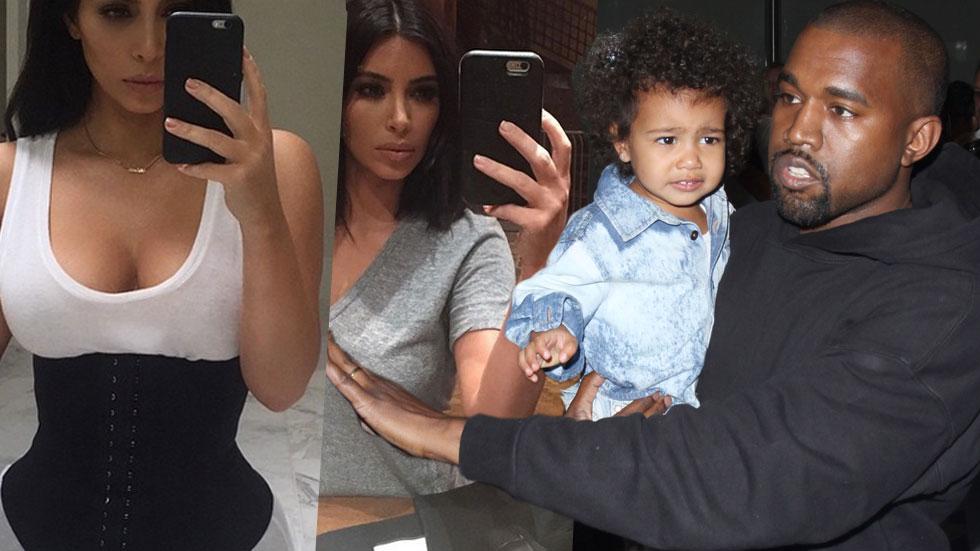 Kanye west kim kardashian fighting north west selfies