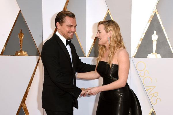 leonardo dicaprio kate winslet 2016 oscars red carpet arrivals