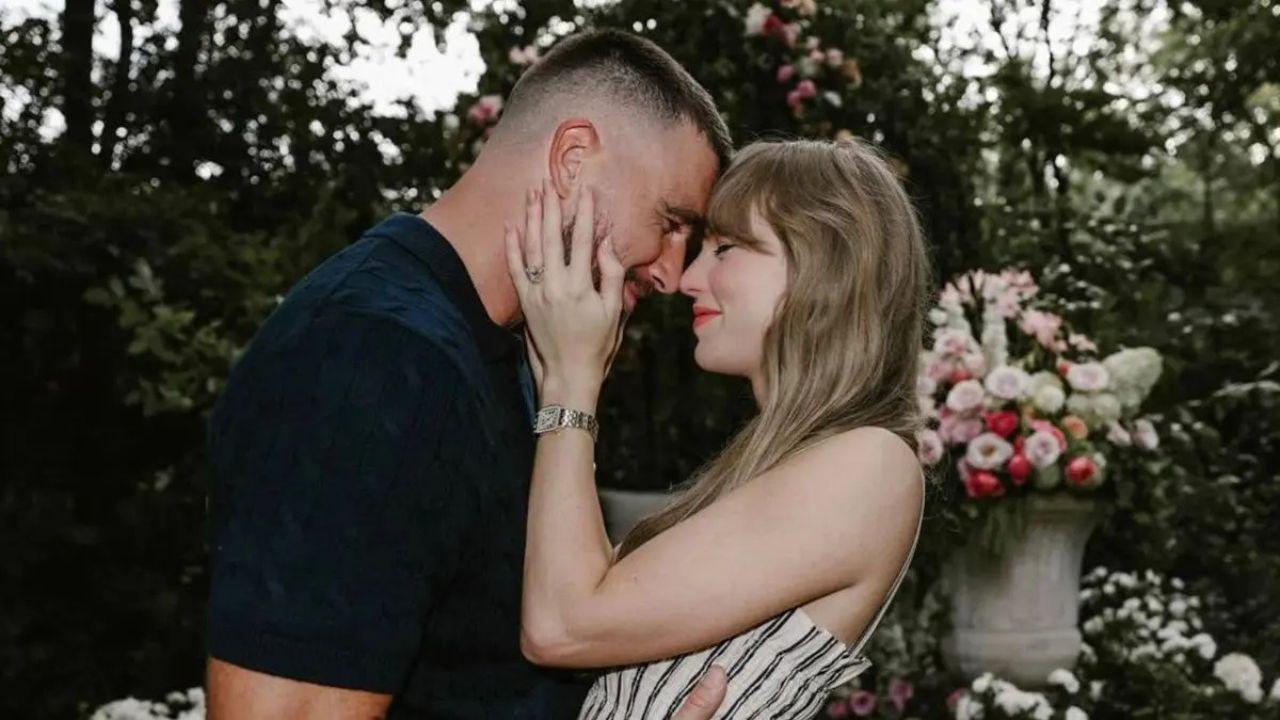 Photo of Taylor Swift and Travis Kelce went public with their relationship in 2023.