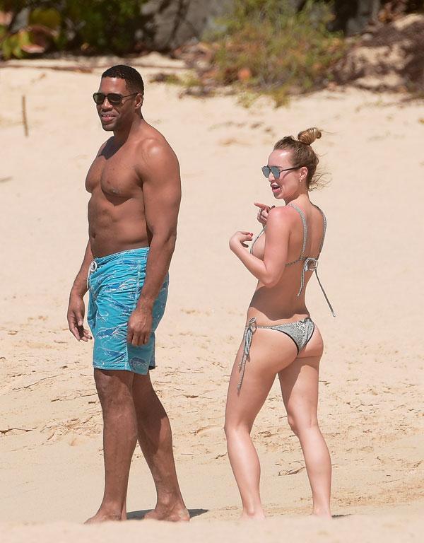 Michael Strahan Shirtless Girlfriend Kayla Bikini Criminal Record