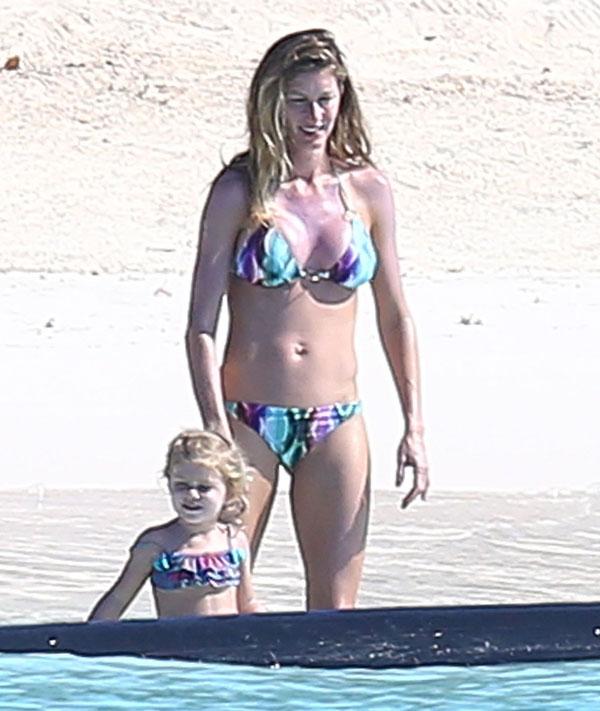 Gisele Bundchen in a Bikini After Rumored Plastic Surgery