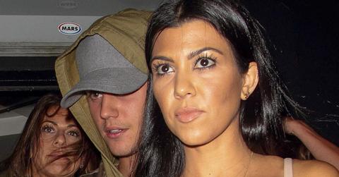 Kourtney Kardashian and Justin Bieber leave The Nice Guy together **USA ONLY**