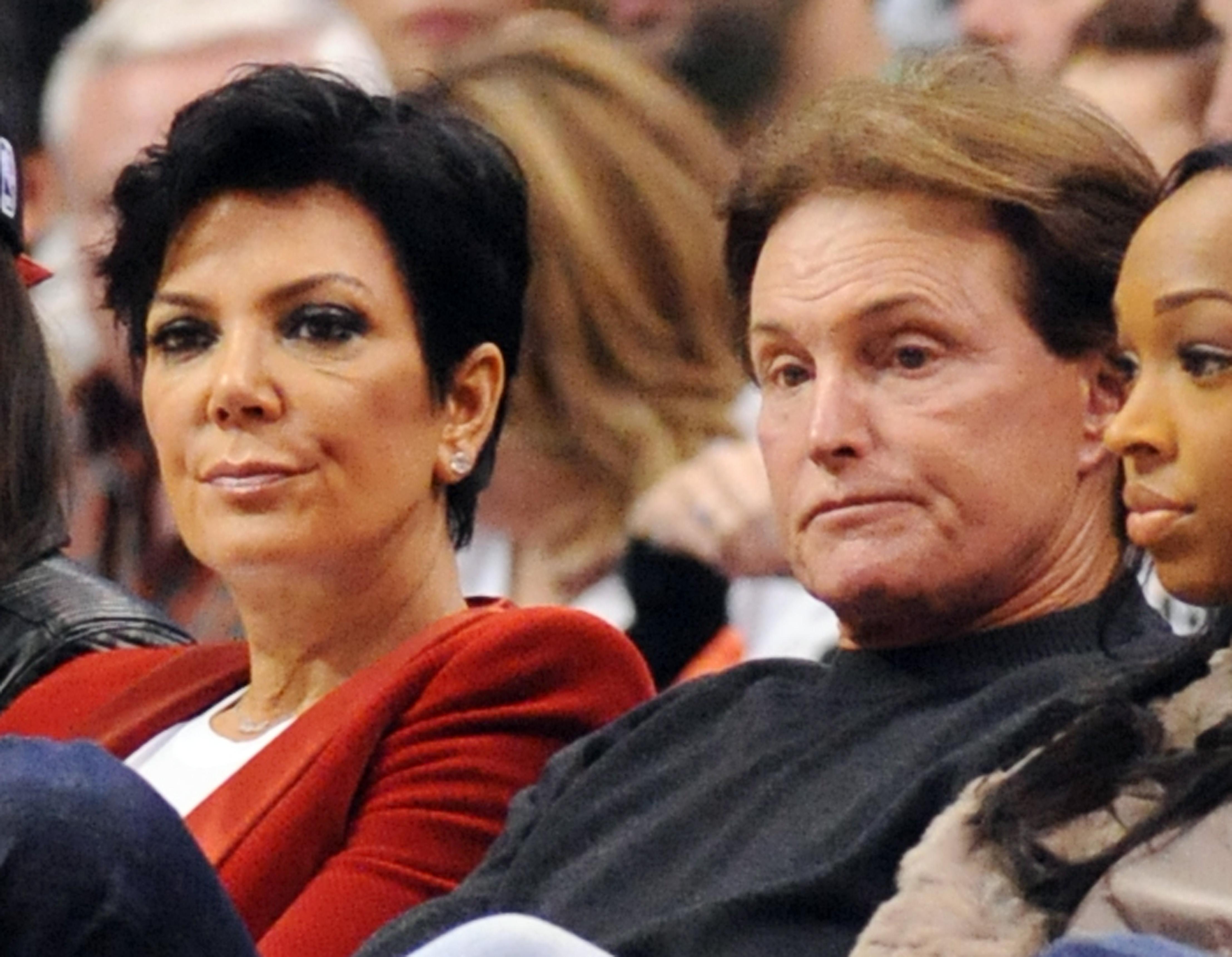 The Kardashians watch the LA Clippers v Denver Nuggets, Los Angeles, CA