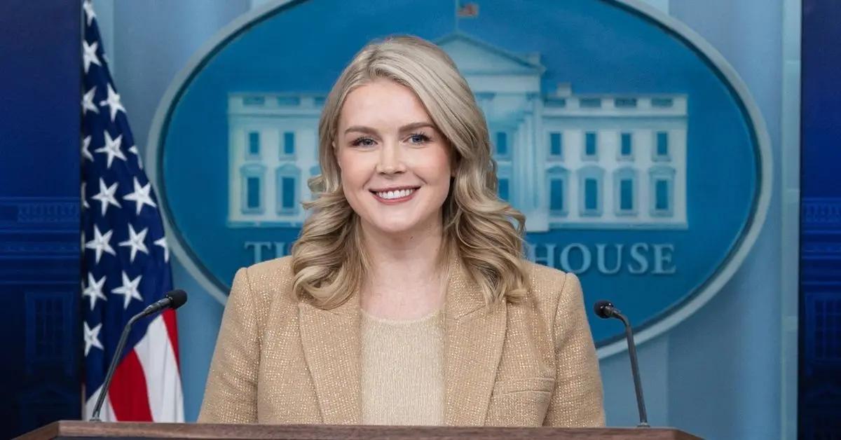 Photo of The president recently raved over Leavitt's 'beautiful face' and lips.