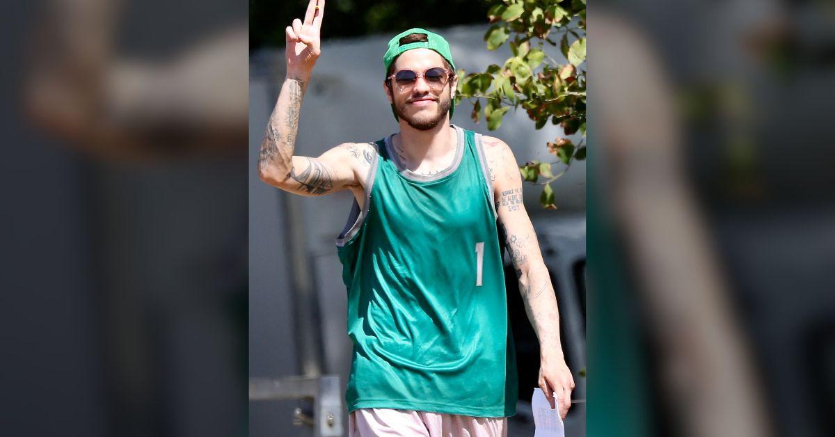 image of Pete Davidson began his tattoo removal journey in 2020.