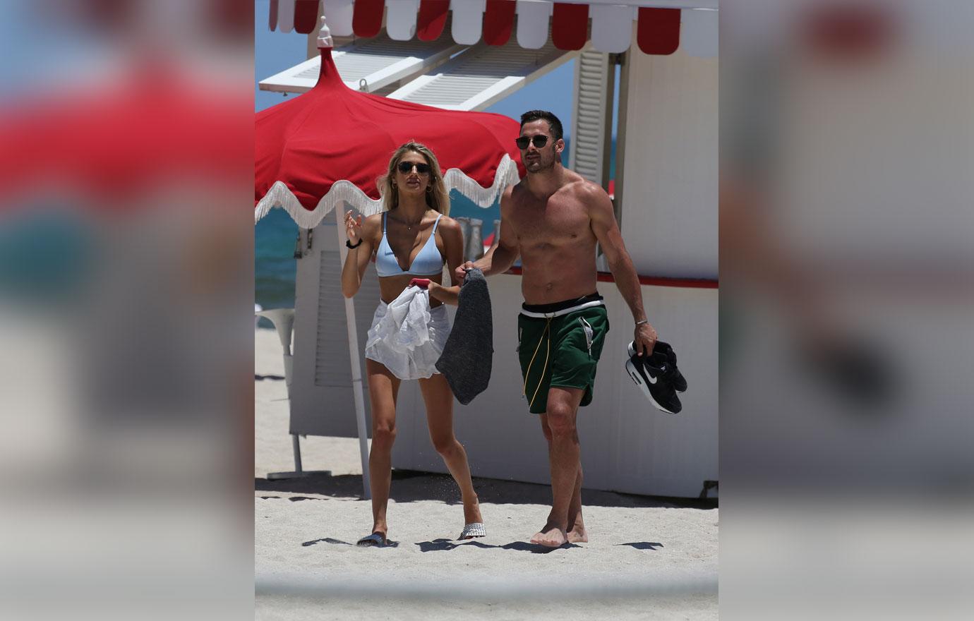 Olivia Culpo's Ex Danny Amendola Hits the Beach With a Mystery Girl