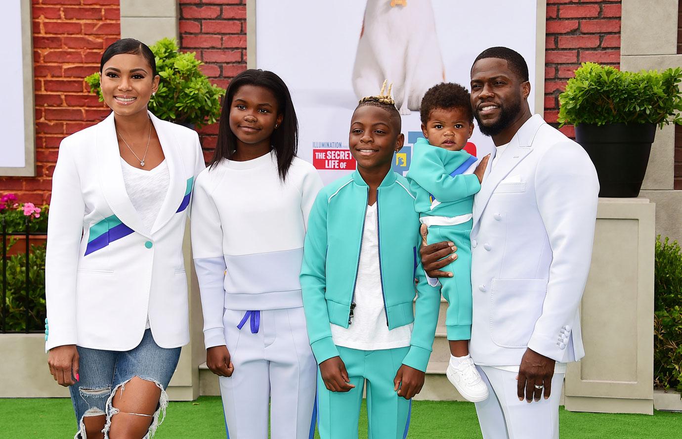 Kevin Hart With His Family