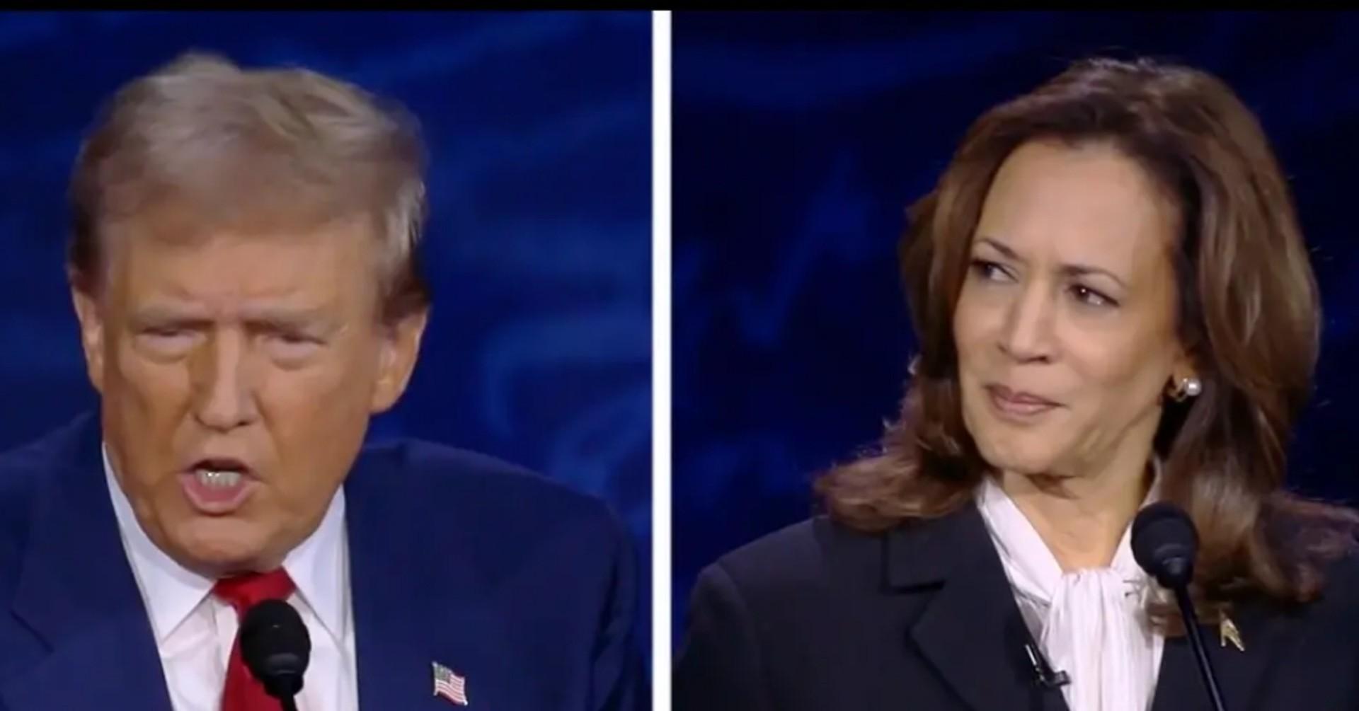 Composite photo of Donald Trump and Kamala Harris. 