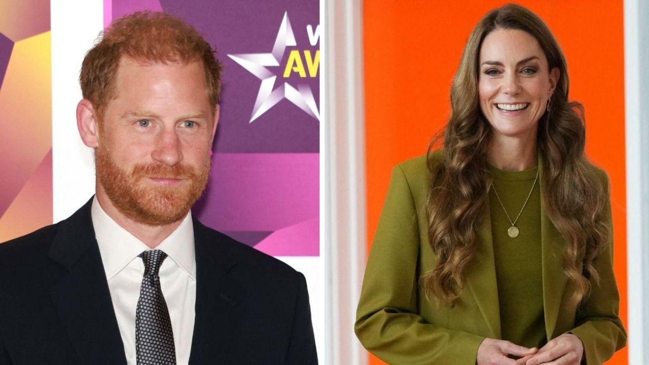 Split photo of Prince Harry and Kate Middleton