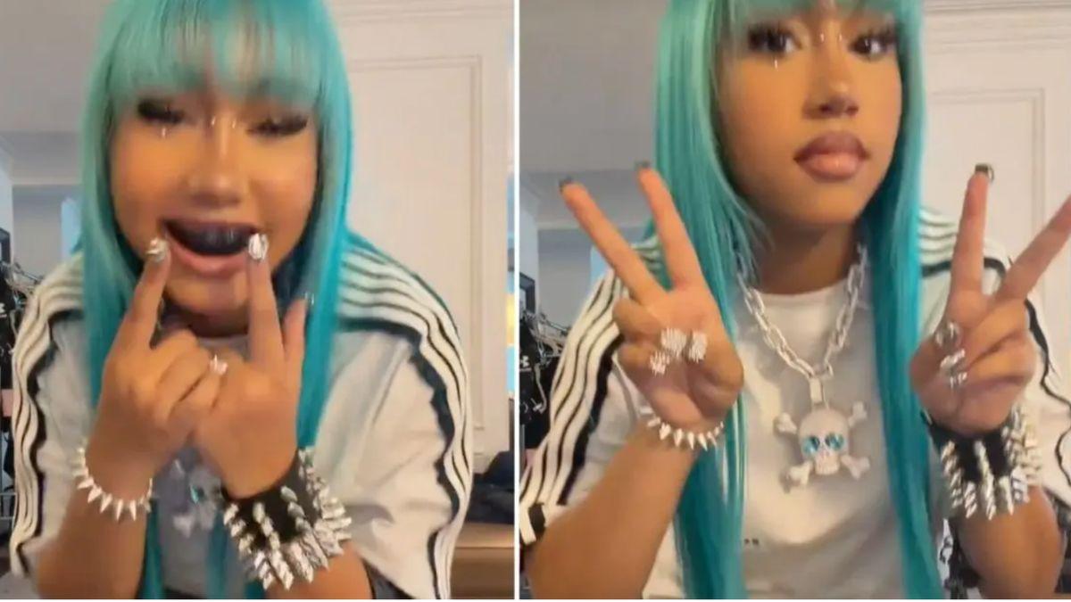 image of North West recently faced backlash over finger studs.