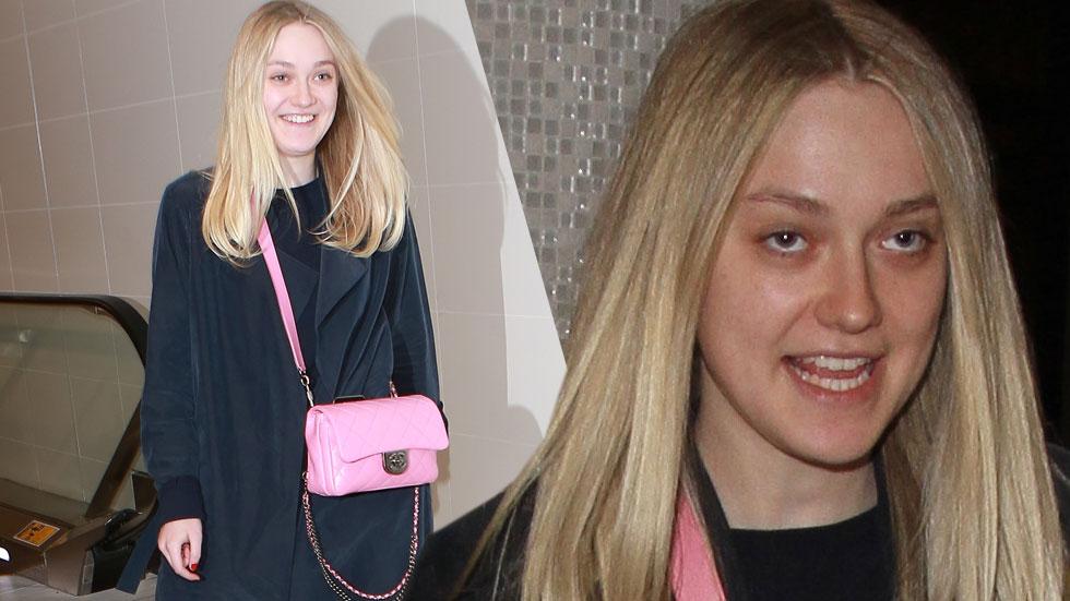 dakota fanning no makeup lax