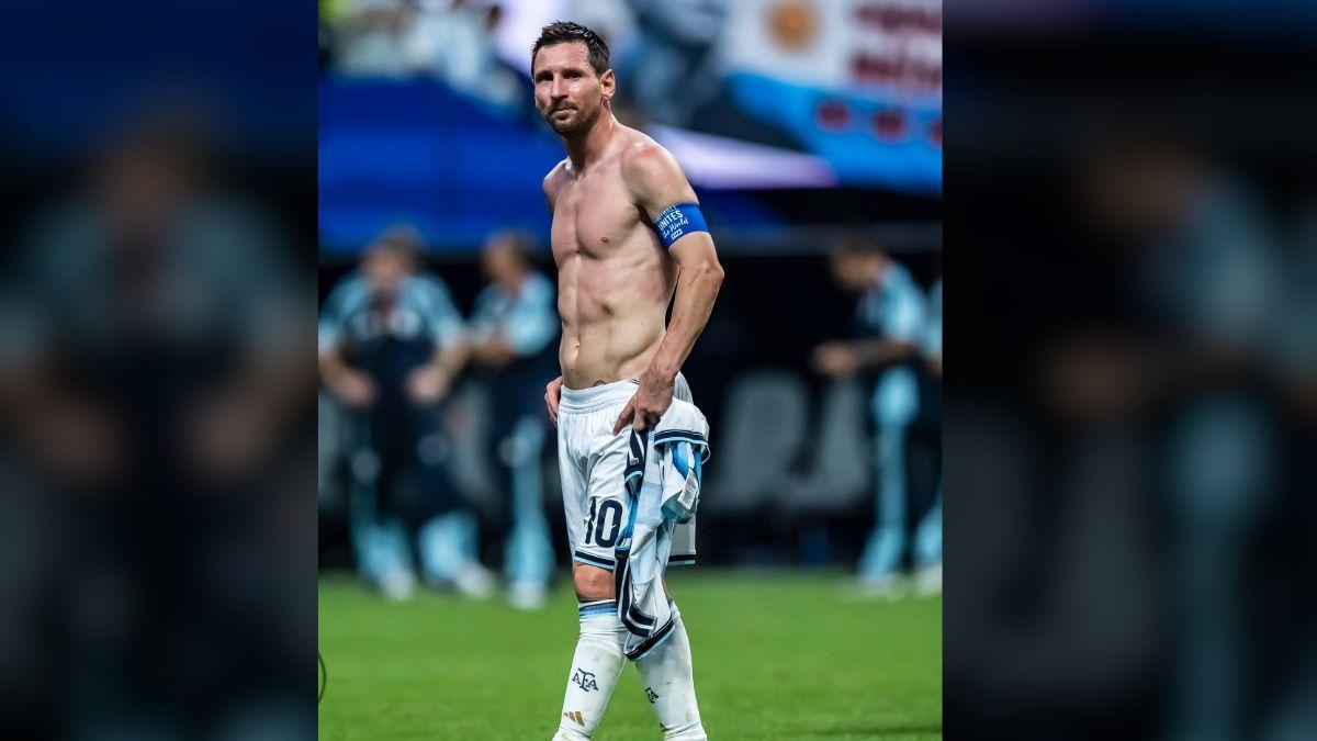 Image of Lionel Messi's iconic shoes might be a hint at the soccer star ending his World Cup career after this season.