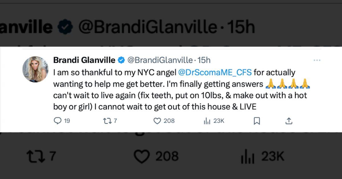 Photo of Brandi Glanville's X post