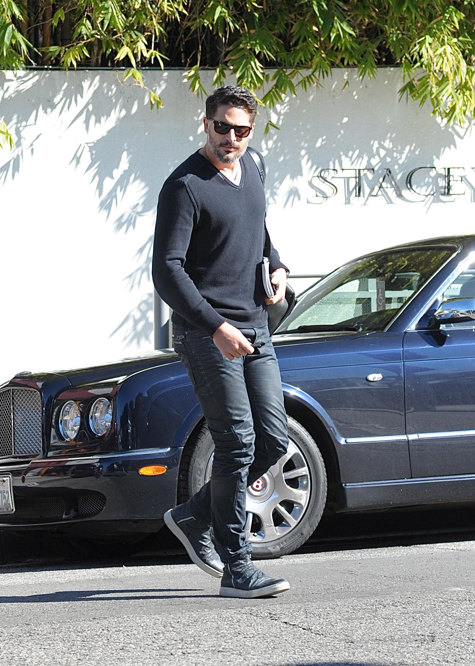 Joe Manganiello spotted leaving lunch in Beverly Hills, CA