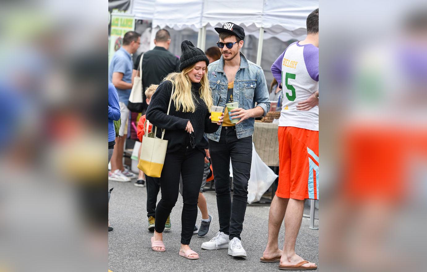 hilary duff mathew koma farmer's market